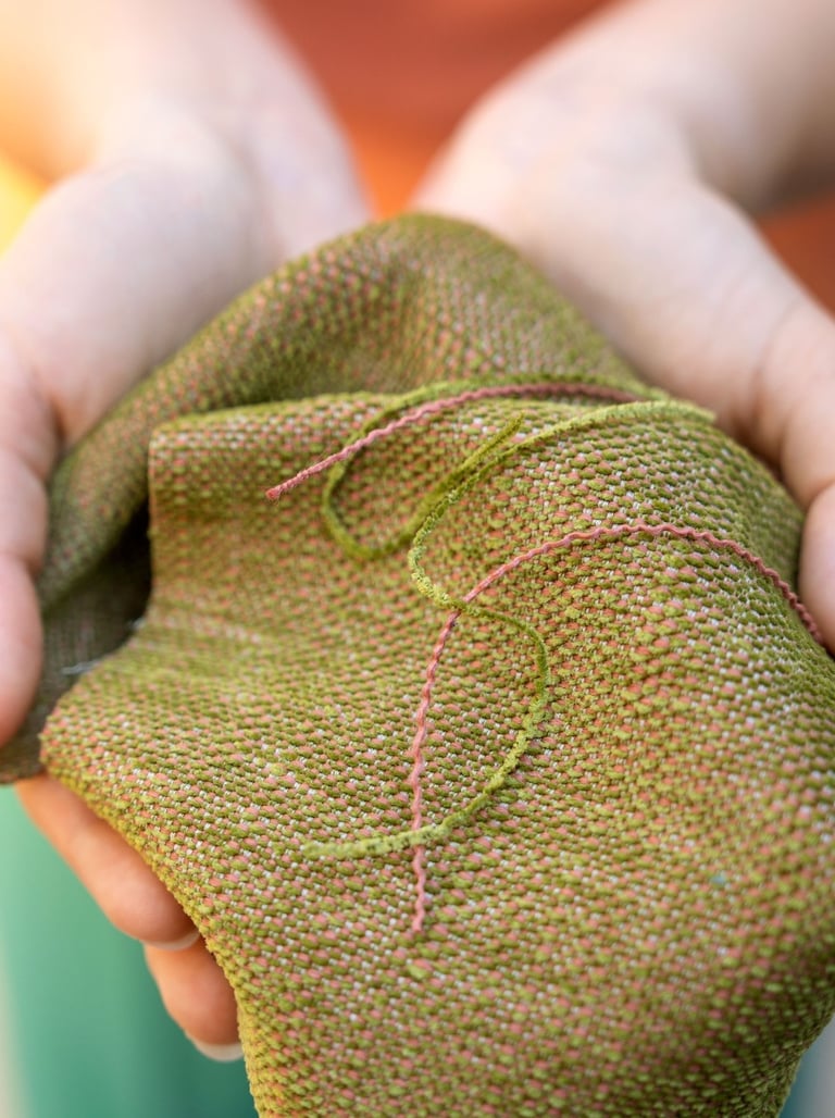 Perdirbtos sudėties audinys Fuga