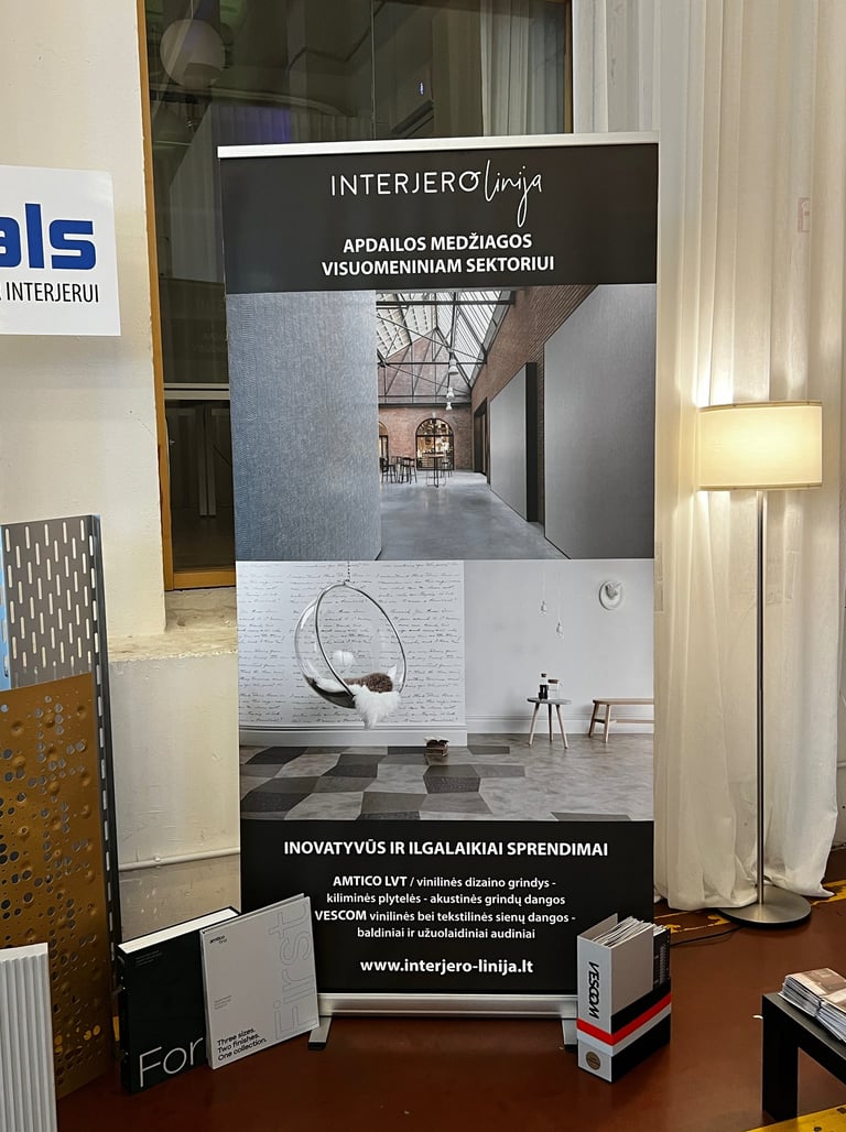 Interjero linija stendas
