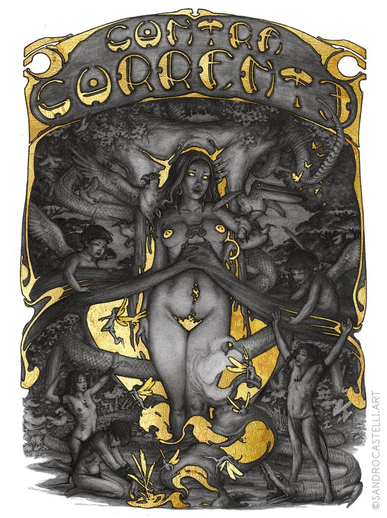 Contracorrente Cover to poetry magazine Contracorrente • 2021