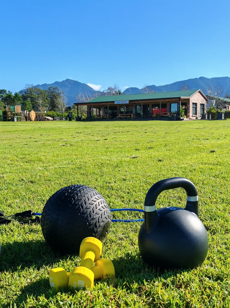 redberry farm fitness workout outdoors