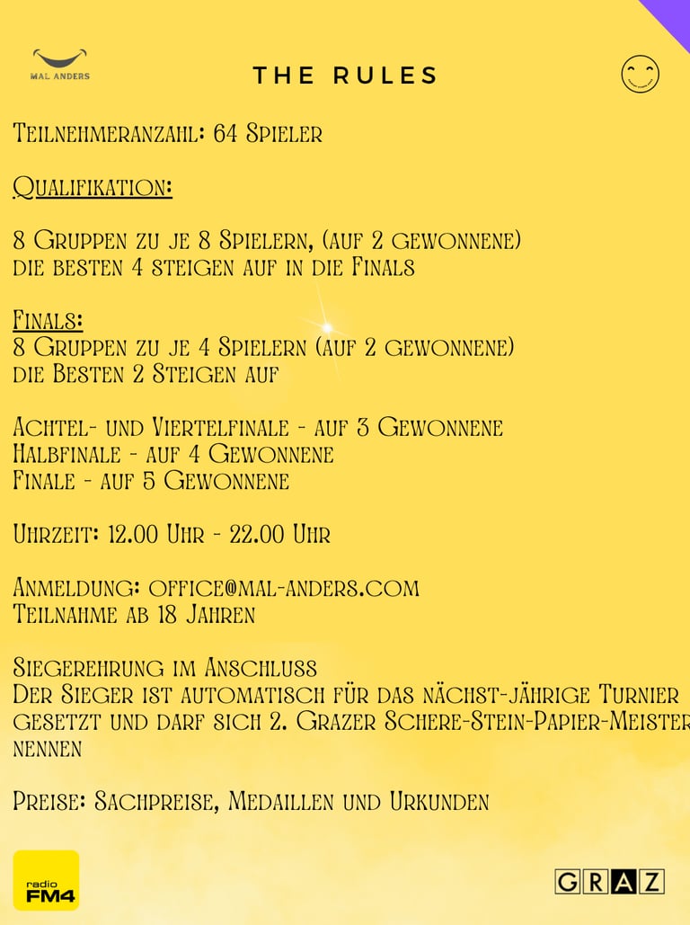 Regeln Schere Stein Papier Meisterschaft