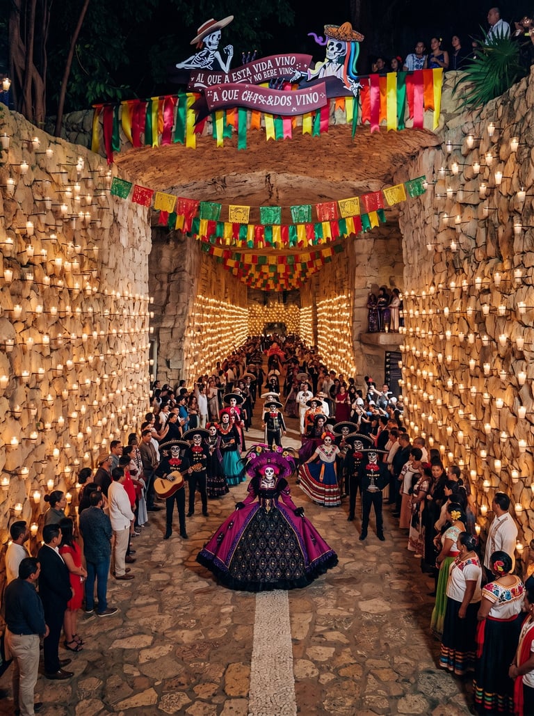 festival tradicional vida y muerte xcaret