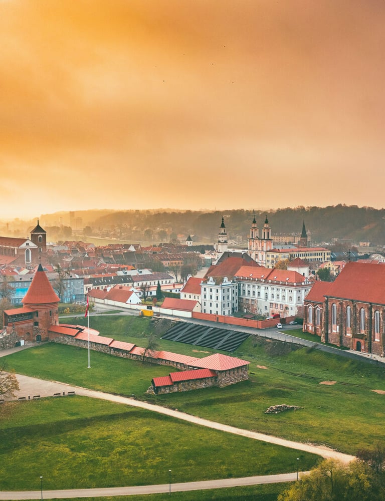 Kauno centras iš aukštai
