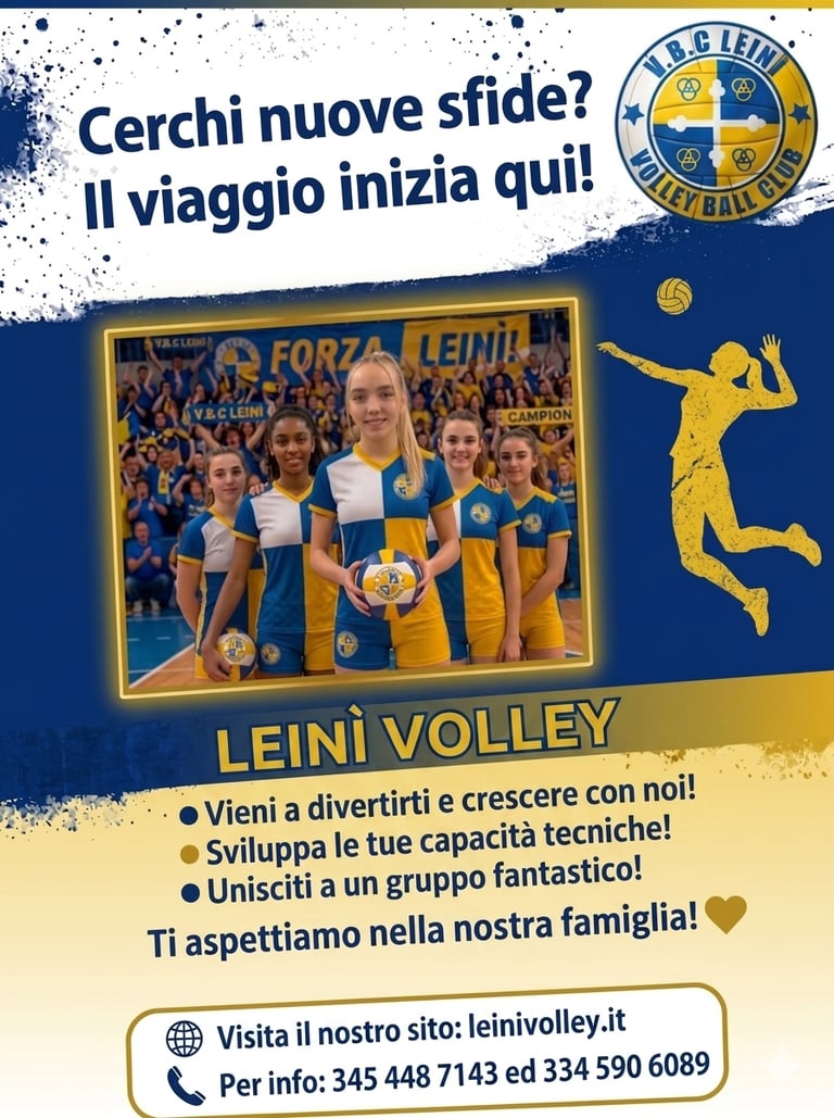 Visita il nostro nuovo sito web leinivolley.it per tutti gli aggiornamenti