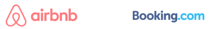 logo de airbnb et booking