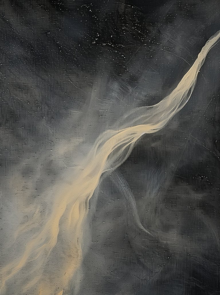 Focus abstract wall art print, black and soft beige textured modern painting composition