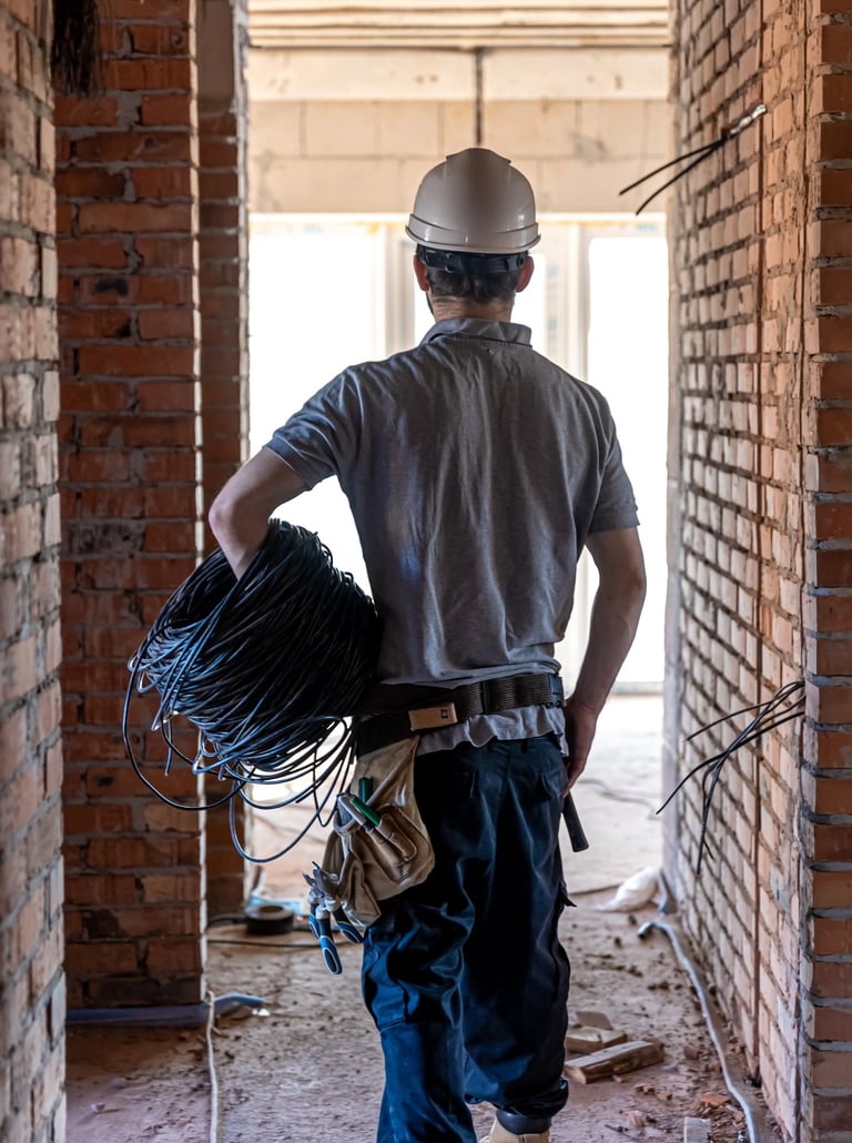 electrician in solihull doing house rewiring service