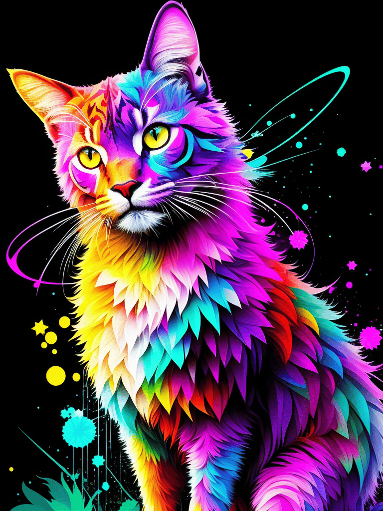 Digitale Kunst für Download - Katze