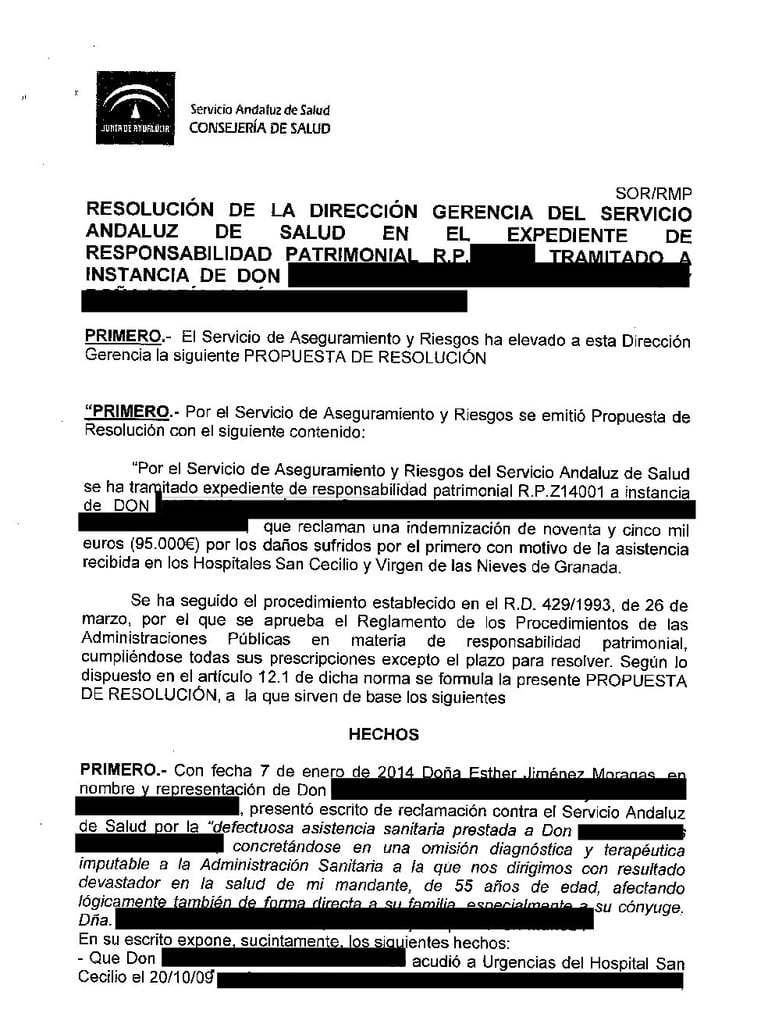 condena por negligencia médica en el tratamiento de diabetes