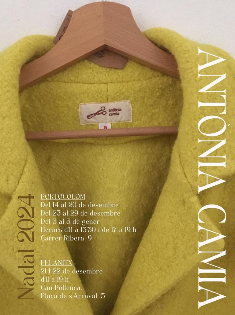 a yellow coat with a wooden hanger and a wooden hanger
