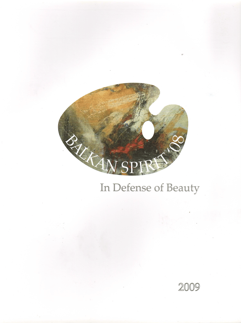 cover page from the catalogue Balkan Spirit
