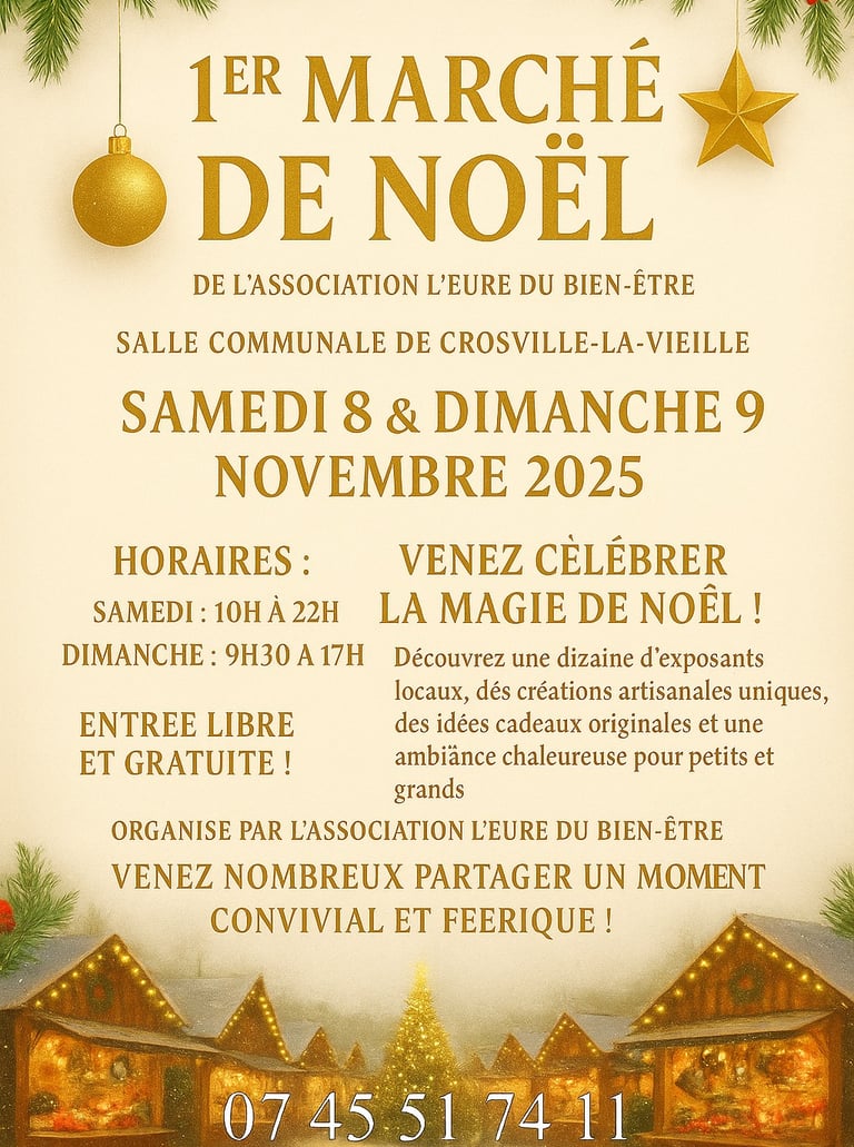 Affiche du 1er Marché de Noel