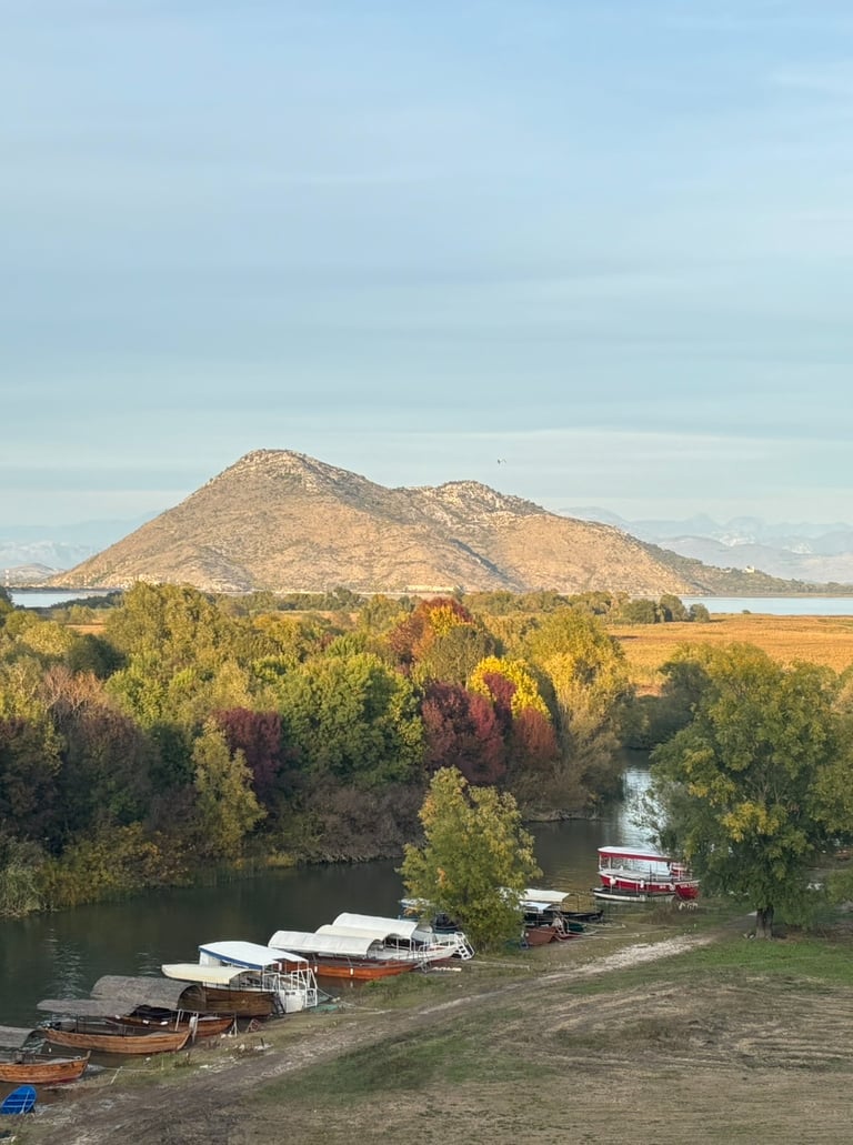 village of Virpazar in autumn colors