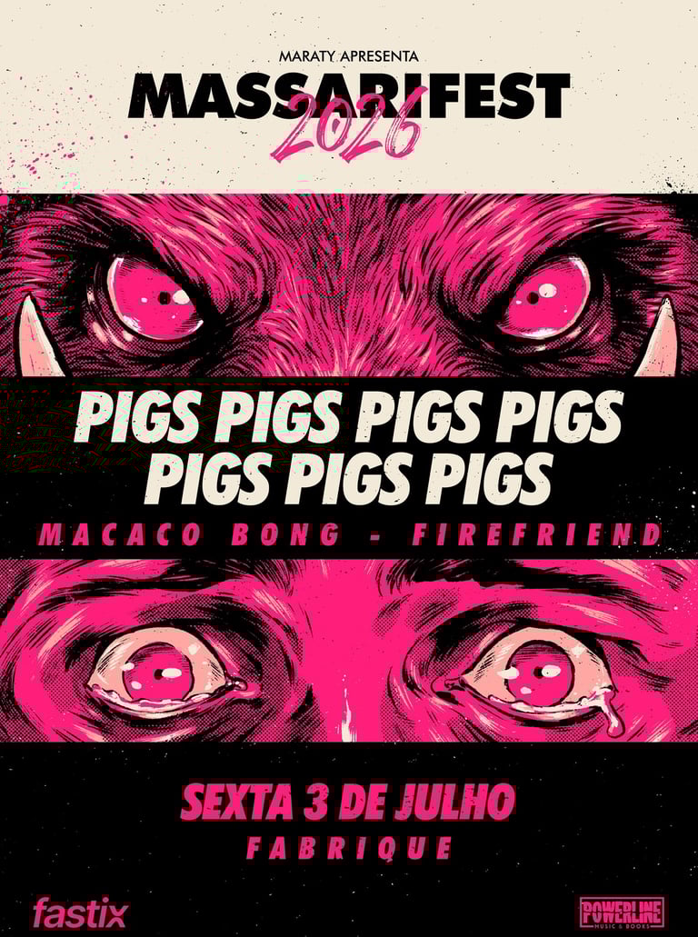 Massari Fest 2026 traz a pesada Pigs x 7 pela 1ª vez ao Brasil, com show único em São Paulo