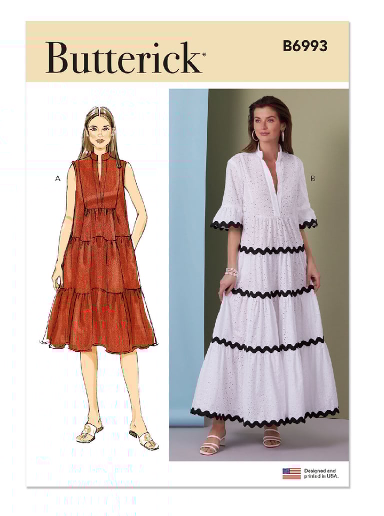 B6993 dress pattern tiracooks