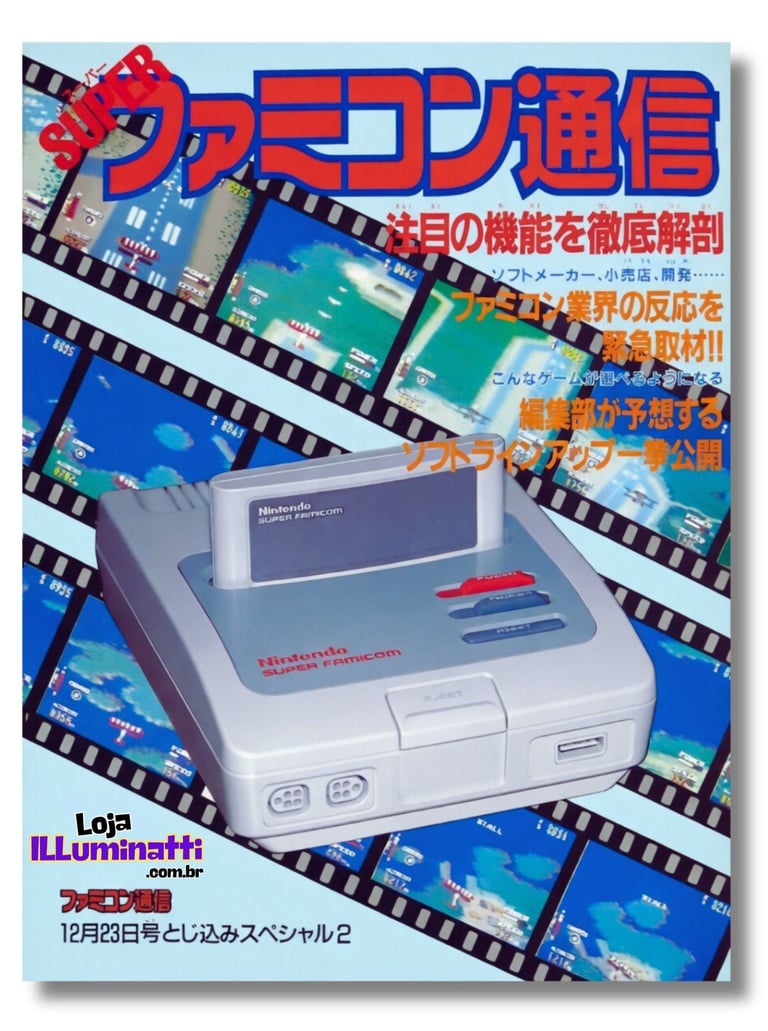Famitsu ed 25 (23 dez 1988) capa pag 89  sobre o Super Famicom (Versão Original Japão)
