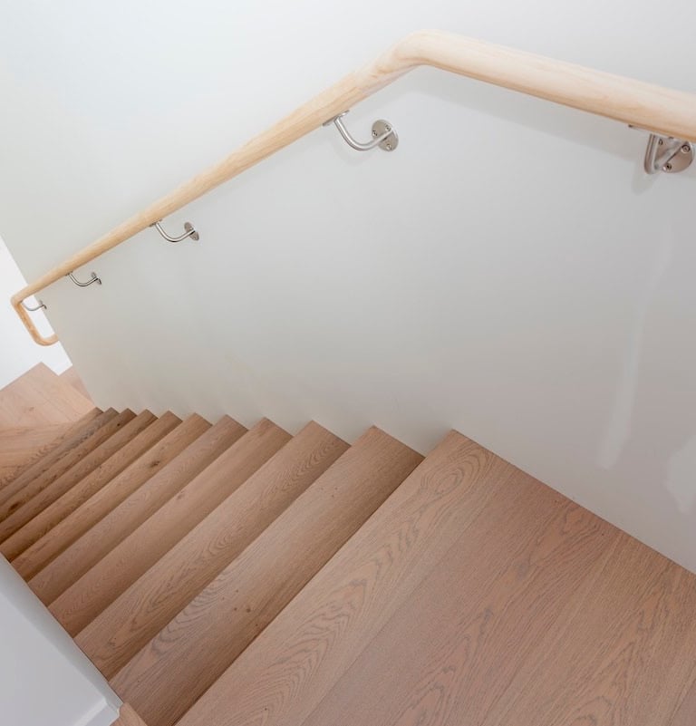 Custom wooden staircase