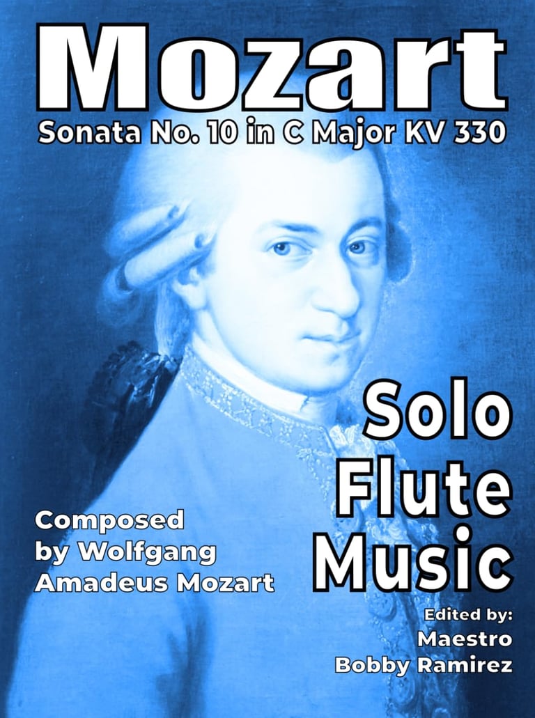 Mozart Sonata No, 10 Solo Flute Music