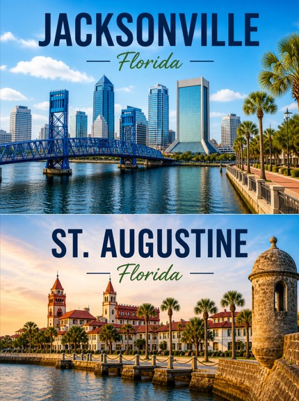 Jacksonville & St. Augustine Local SEO Visibility on Google Search