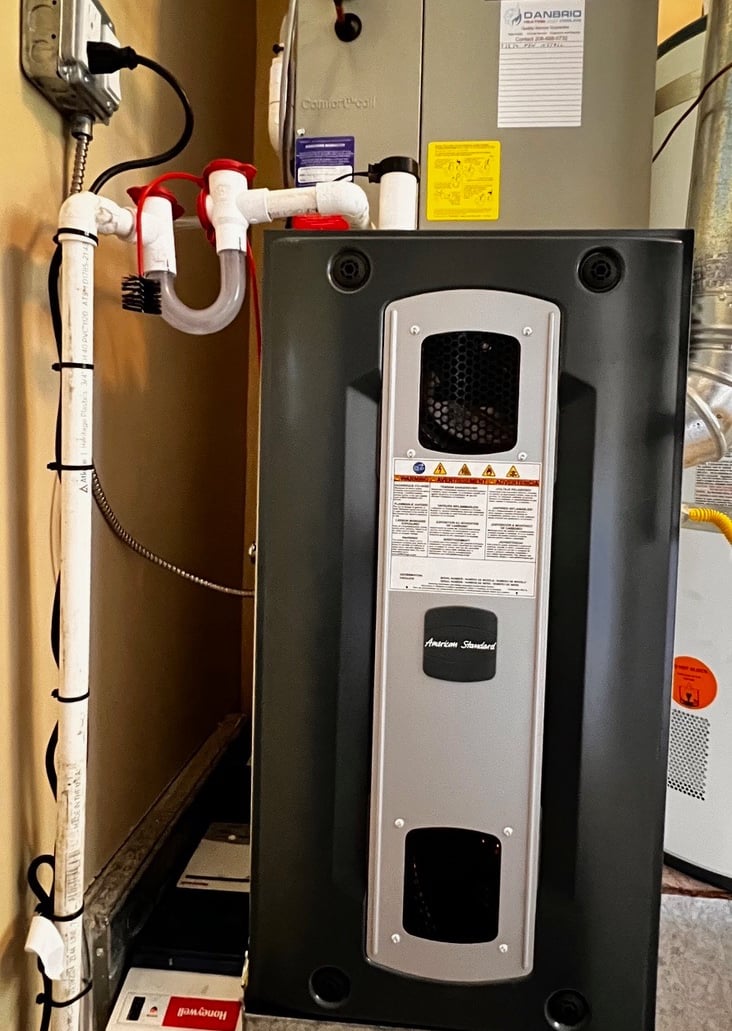 Photo displaying Amercians Furnace System Installed at one of our clients