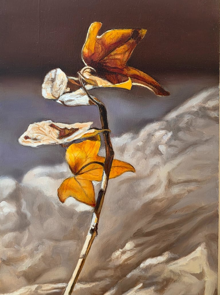 Óleo sobre tabla. Obra plástica de Maite Backman