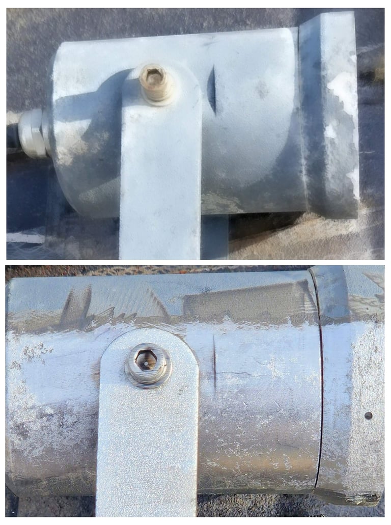 limpeza laser de pintura sobre aluminio