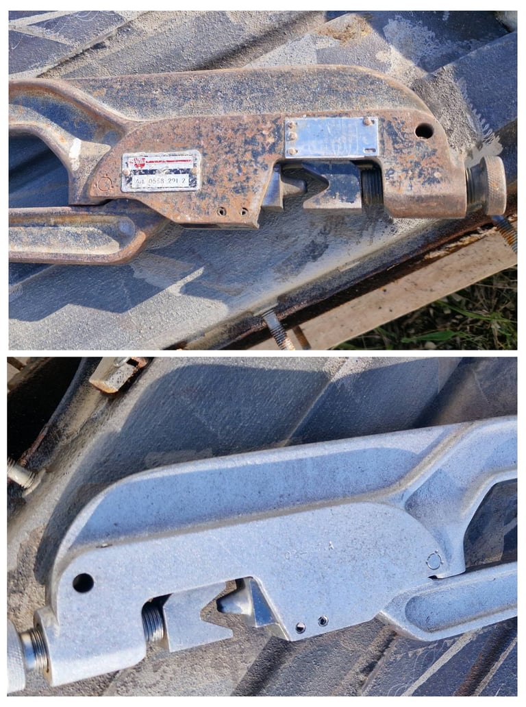 Se observa el antes y despues de una aplicación de laser para retirar sin contacto con la superficie