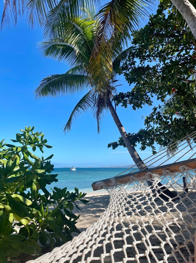 Relax en una hamaca en Fiyi