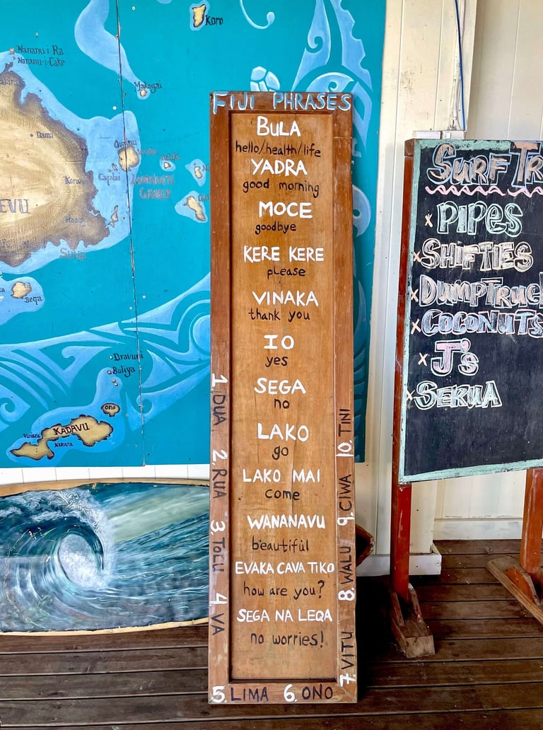 Unas palabras básicas en fiyiano