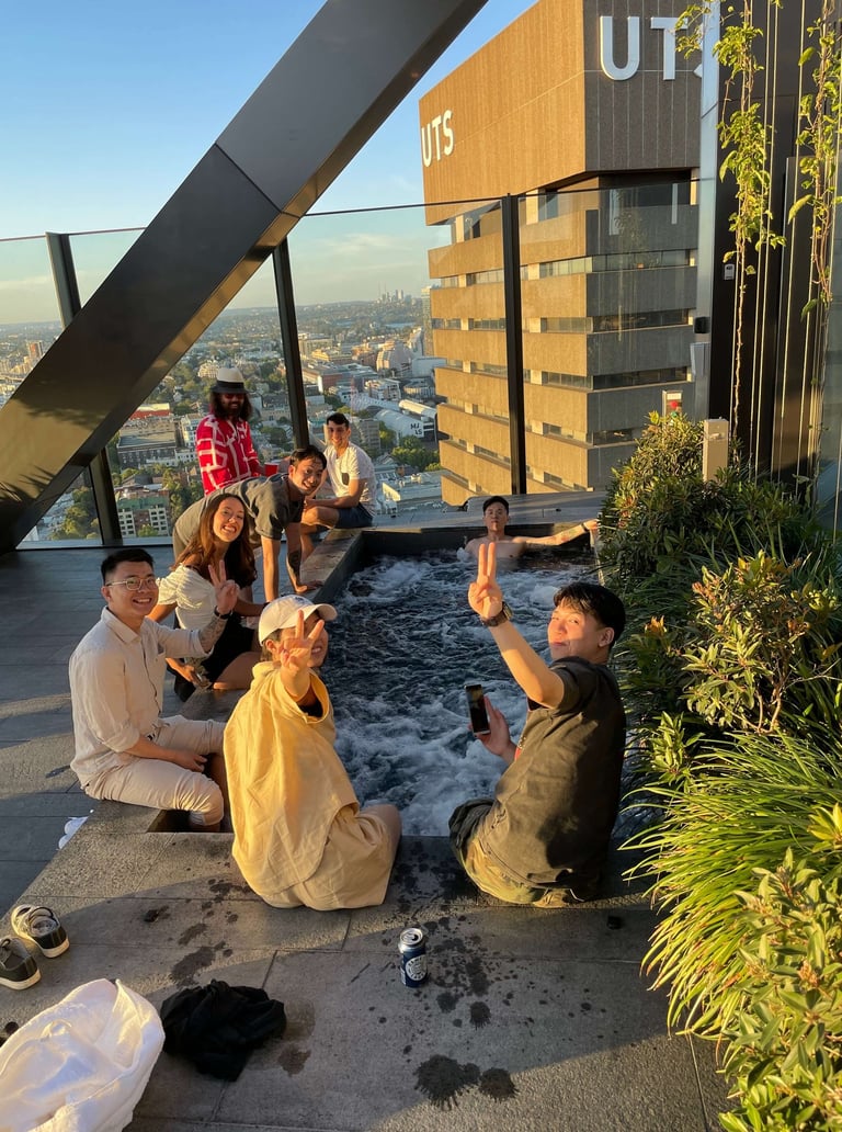 Rooftop with Sydney views