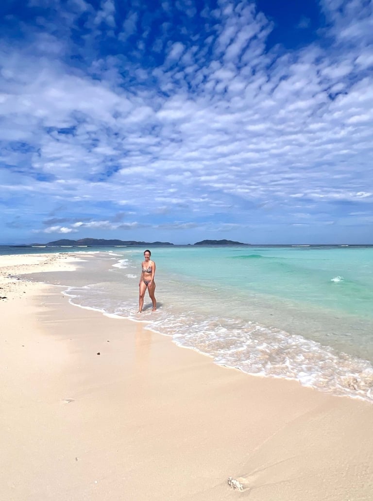 Excursión a un banco de arena en Fiyi