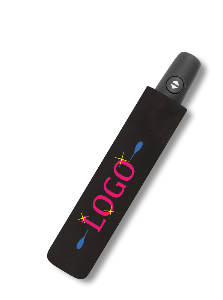 Bespoke Umbrella with "Logo" text on it as example