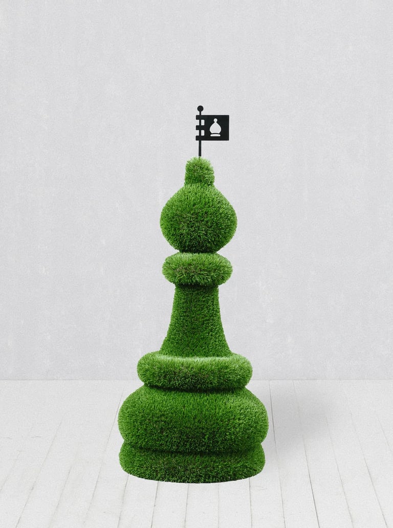 turf bishop chess piece for rent for Bar mitzvah's in Boynton Beach