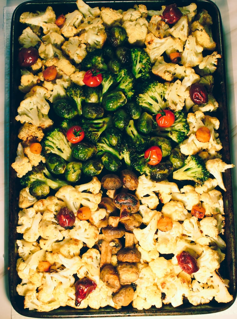 Holiday Christmas Recipe: Roasted Mixed Vegetables