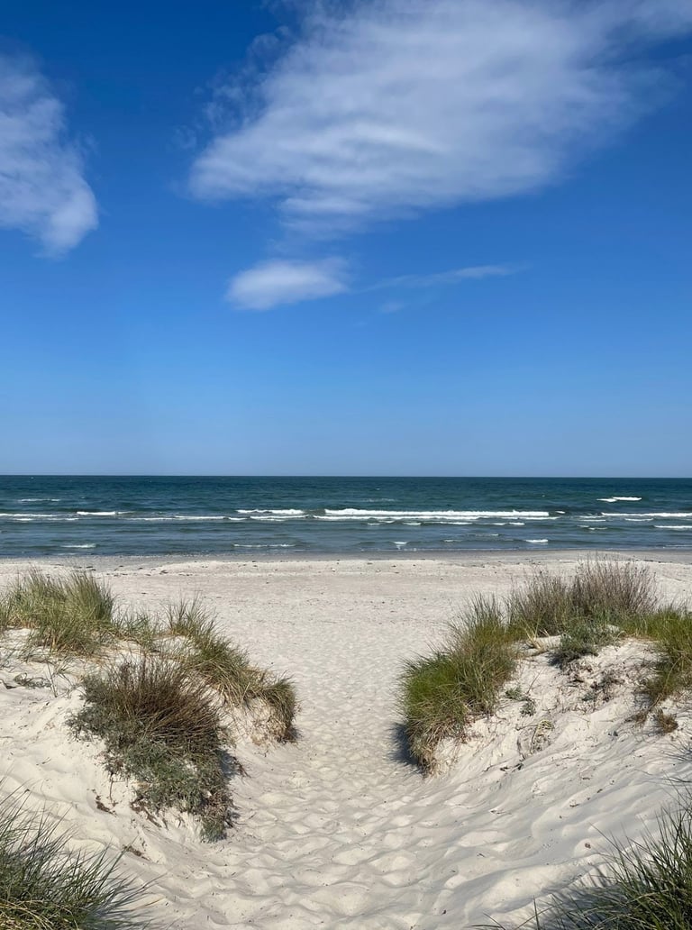 Strandzugang an der Ostsee in Juliusruh