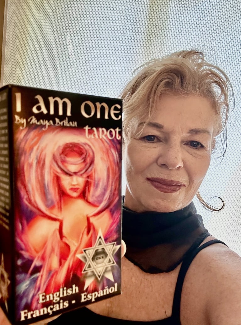 Psychic Artist Maya Britan the creator of I Am One Tarot Deck