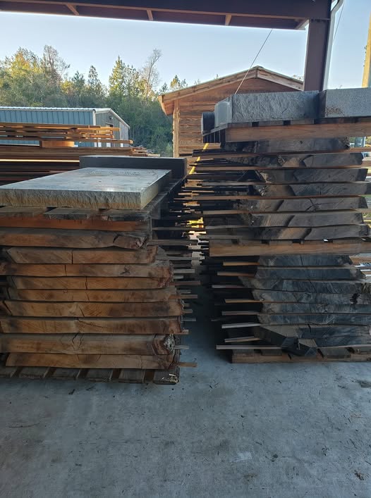 Red Oak kiln dried slabs for woodworking.