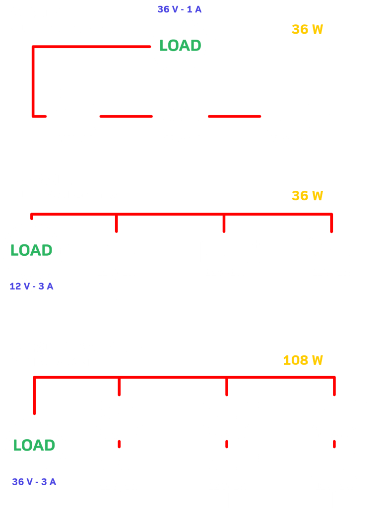 Electrical schematic - series, parallel and series-parallel circuits