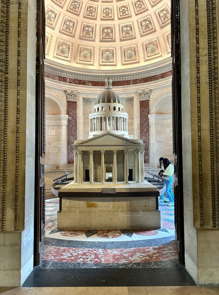 maquette pantheon interieur paris