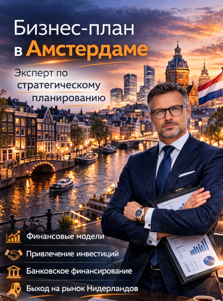 Эксперт по стратегическому бизнес-планированию в Амстердаме