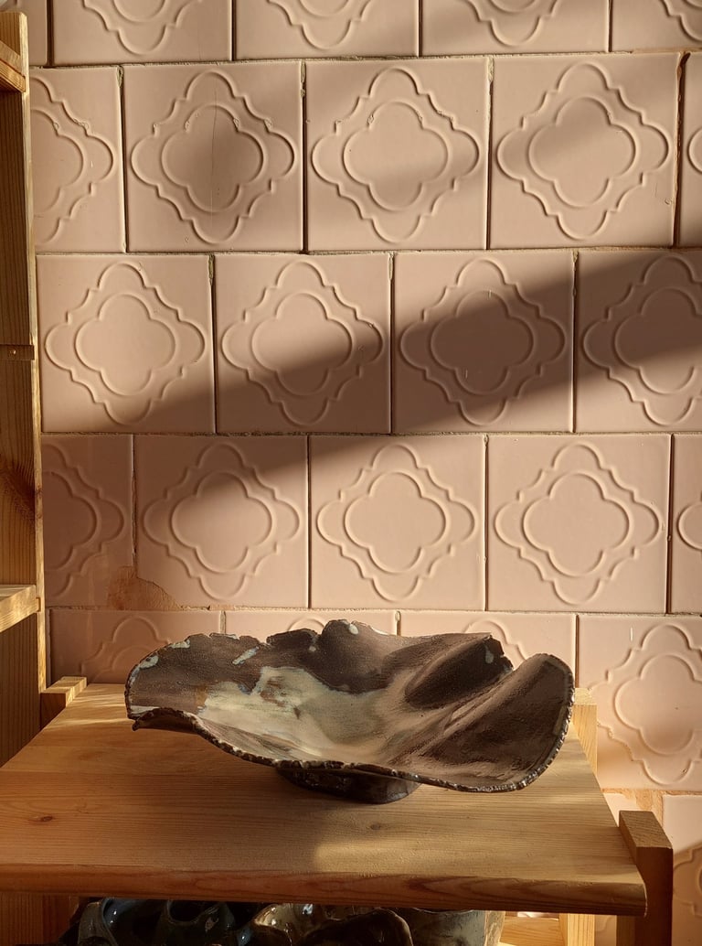 Dovilės Pangonytės keramikinė lėkštė iš poter.iai