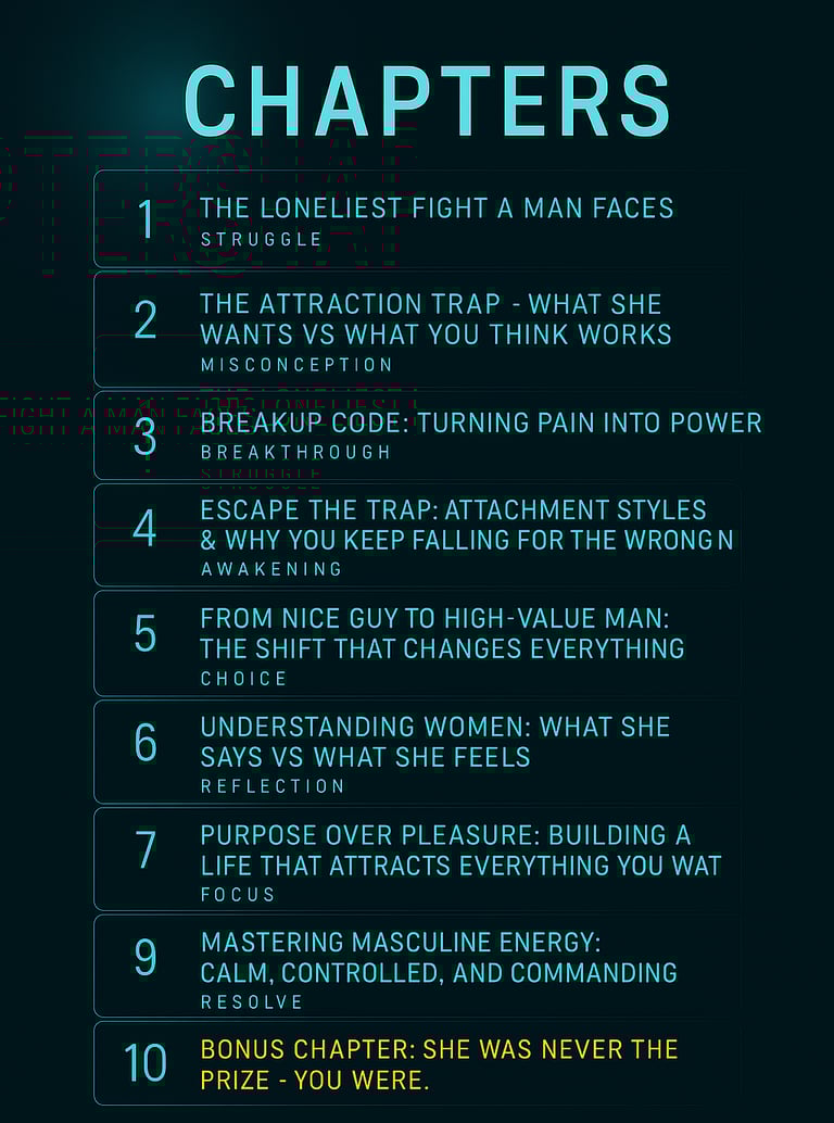 The man code book chapters
