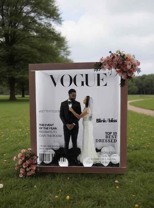 Vogue Magazine photo booth rental in Bakersfield.