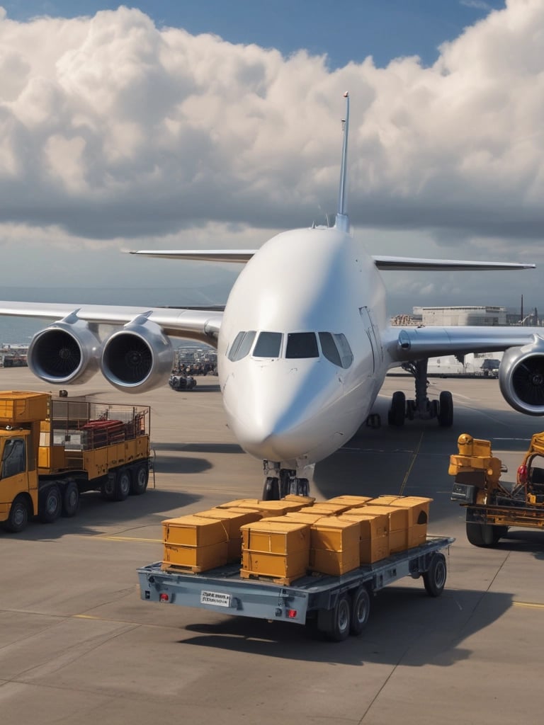 A distribution truck loaded with cement bags ready for delivery.