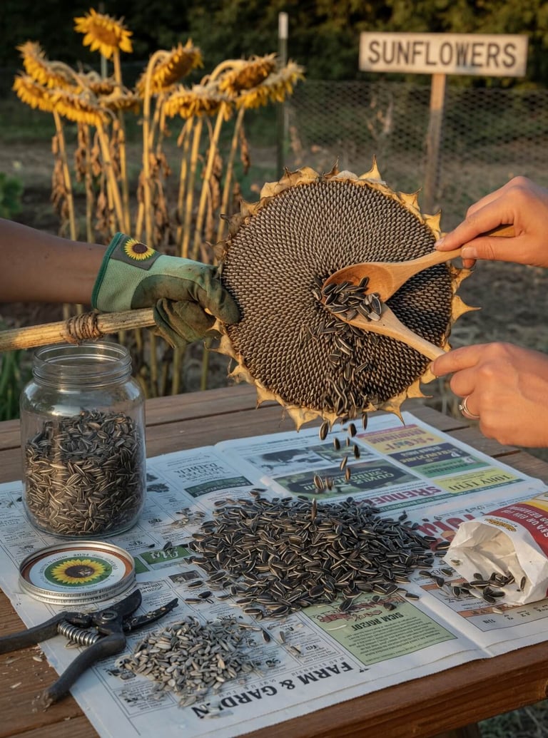 How Do You Collect Sunflower Seeds