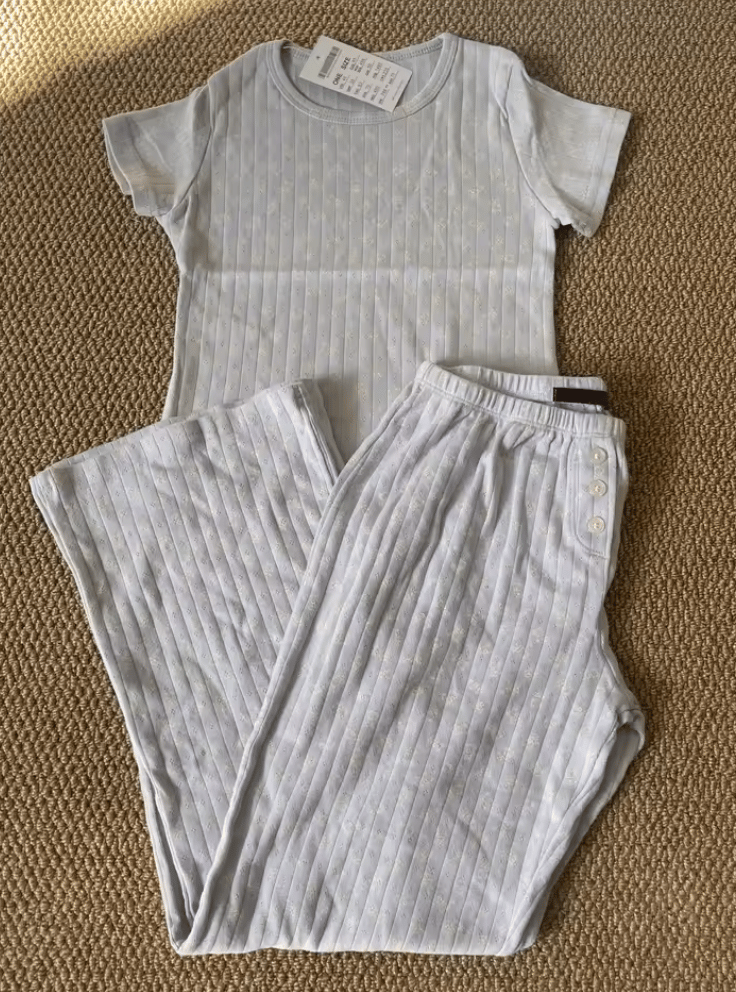 aliexpress brandy melville t-shirt and pants pajama set