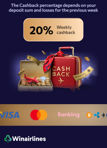 WEEKLY CASHBACK up to 25%