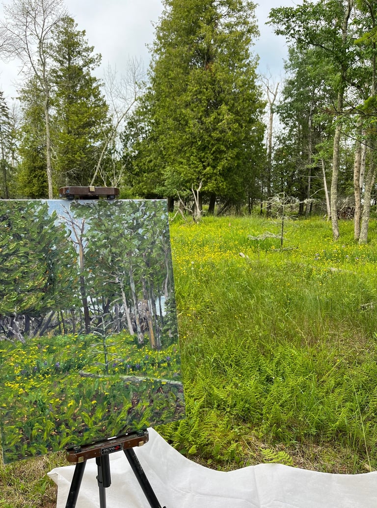 Painting "My Marsh" shown on site - just finished.