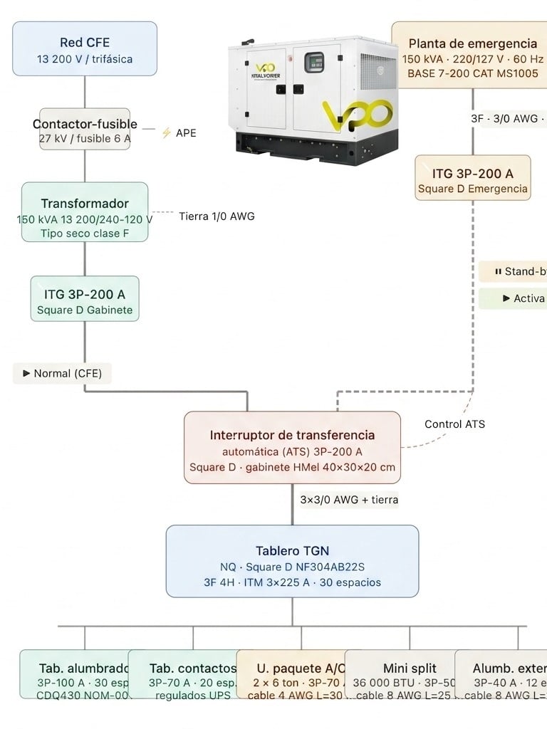 Diagrama Técnico Instalación Electrica