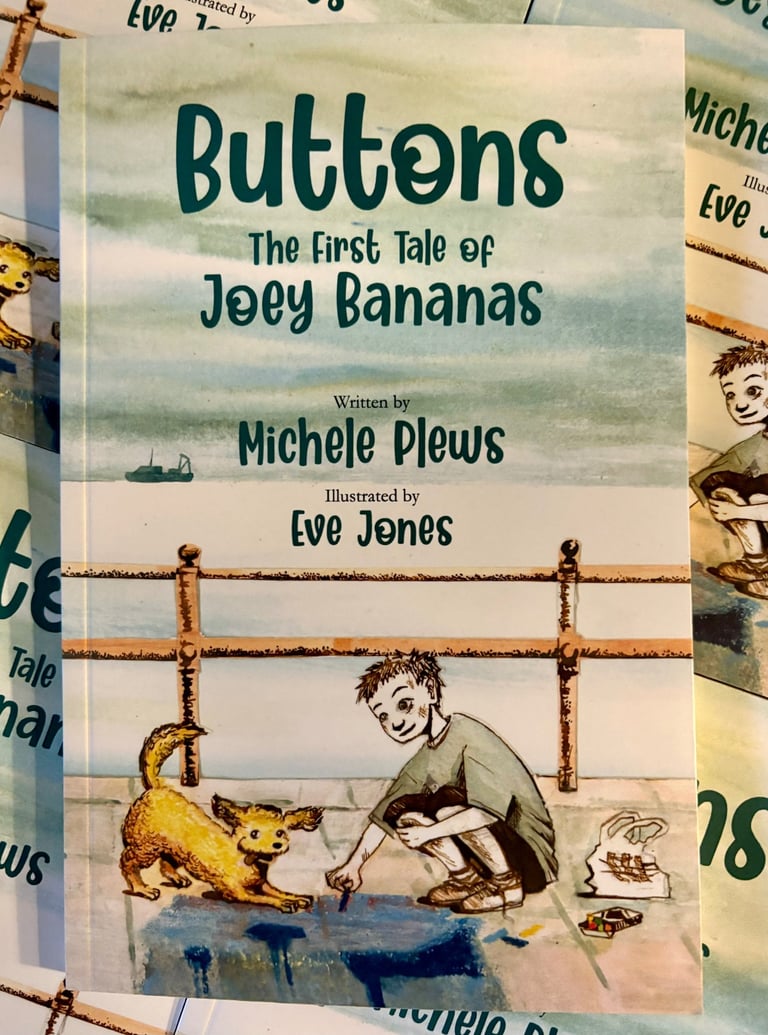 Book cover of Buttons, The First tale of Joey Bananas